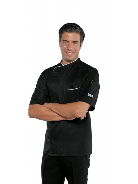Giacca chef con nome o logo Bilbao a due colori Isacco