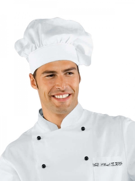 Cappello chef con nome in cotone Isacco