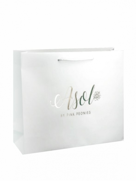 Buste in carta di lusso Strong personalizzate con stampa a caldo - 36x12x37 cm