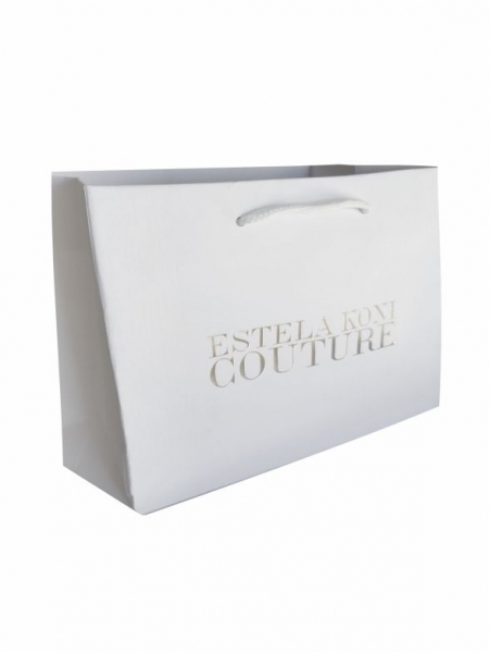 Buste di carta con logo personalizzato Strong - 45x14x36 cm