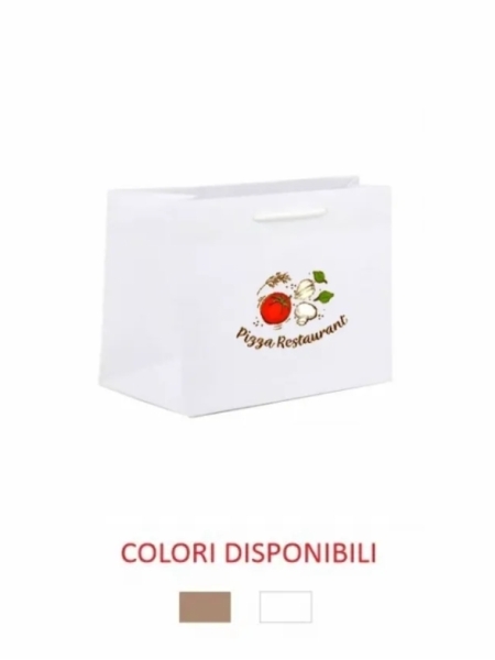 Busta in carta 19x19x16 cm - Personalizzazione full color in Area Centrale