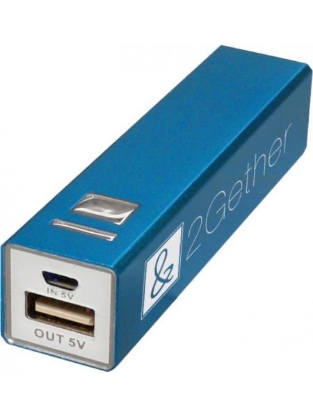 Power bank in alluminio personalizzato WS101 2600 mAh