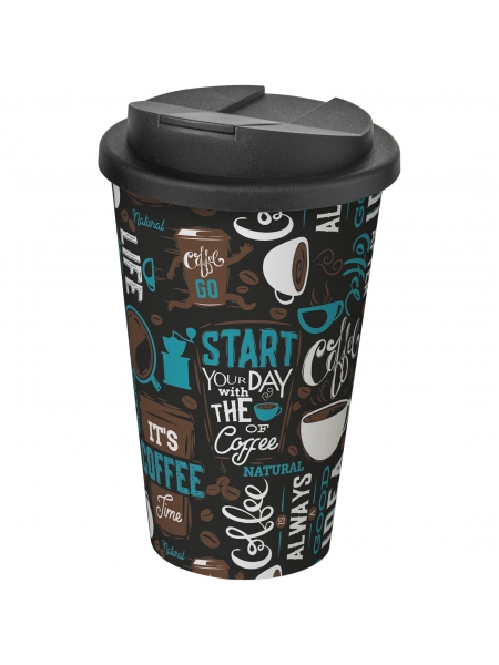 Tazza termica con coperchio ermetico personalizzata Brite-Americano 350 ml