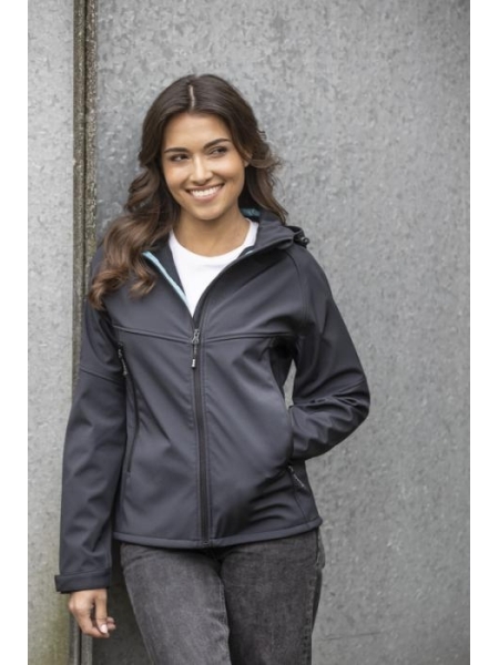 Softshell da donna ecologico personalizzato Elevate Coltan