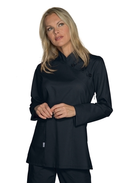 Casacca da lavoro donna personalizzata Isacco Taipei Black