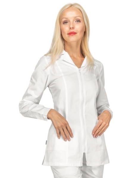 Casacca donna bianca a manica lunga Isacco Barcellona White