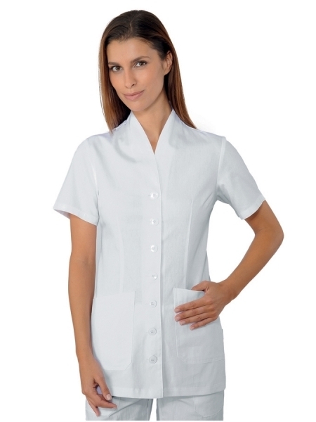 1 Casacche bianche donna in cotone manica corta personalizzate Isacco Calgary
