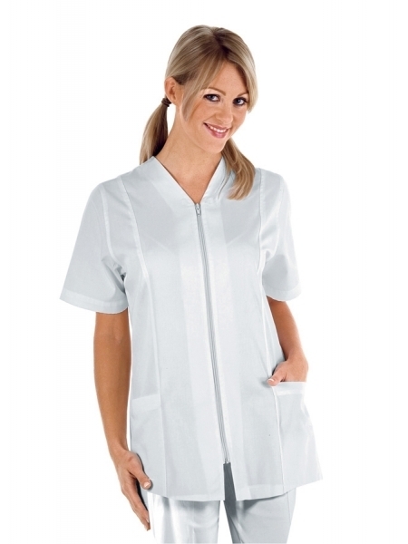 Casacca da lavoro donna in cotone Isacco Victoria White