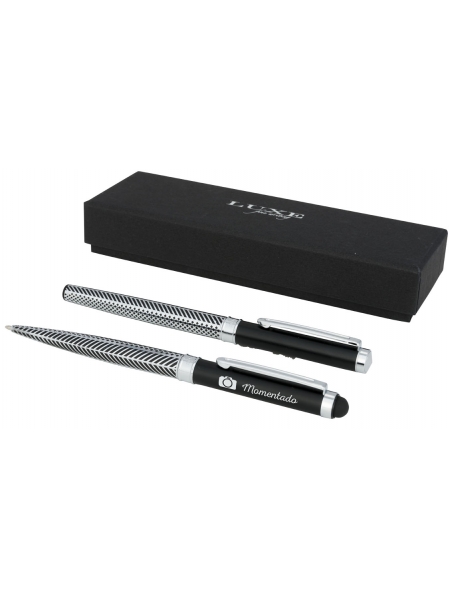 Set regalo con coppia di penne personalizzate Empire