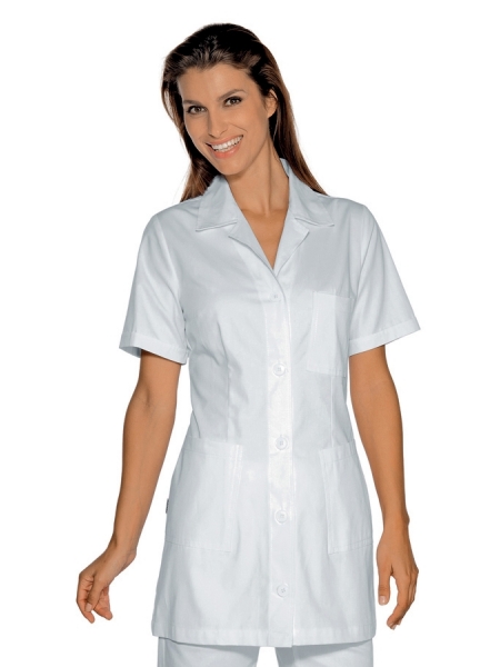 Casacca donna Isacco a manica corta in cotone Marbella