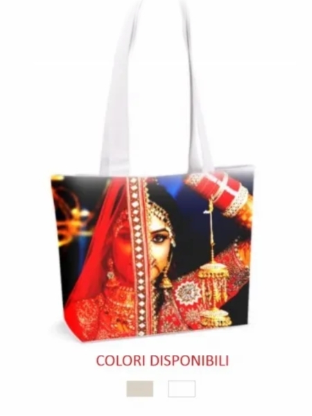 Shopper personalizzate in cotone full print 50x12x45 cm