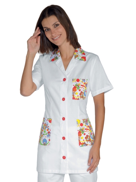 Casacca cotone donna colorata a manica corta Marbella Isacco