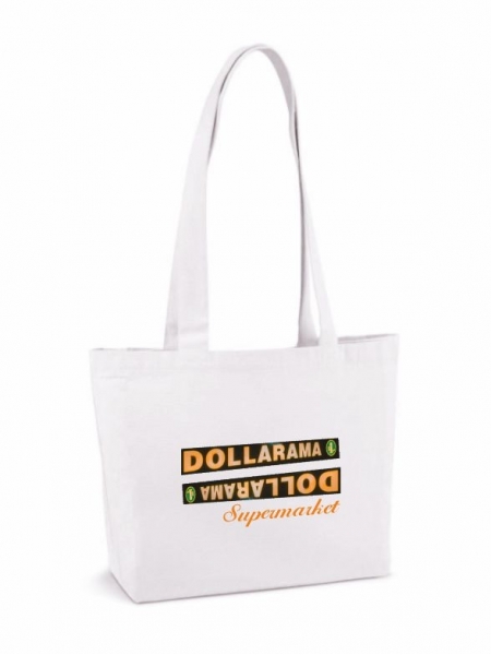 Shopper personalizzate in tnt bianco 50x45x12 cm