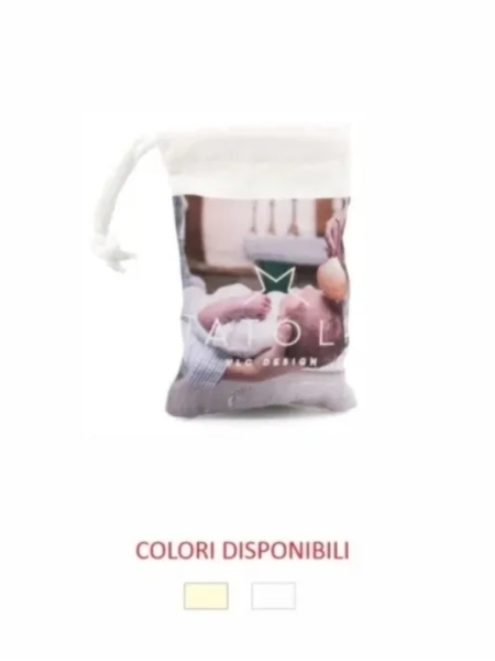 Sacchetto Coulisse in cotone 10x15 cm personalizzata full print