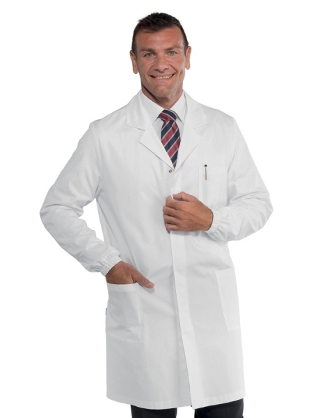 Camice medico uomo con bottoni a pressione Extra Light Isacco