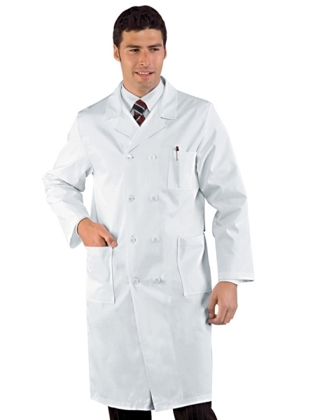 Camice bianco da medico da uomo Isacco