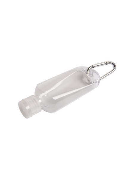 Dispenser di gel alcolico 30 ml con custodia in pelle e gancio portachiavi