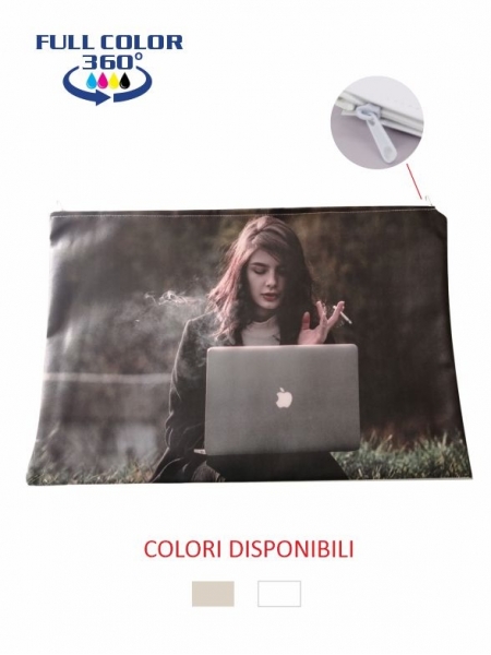 Custodia pc personalizzata in cotone 42 x 28 cm full print