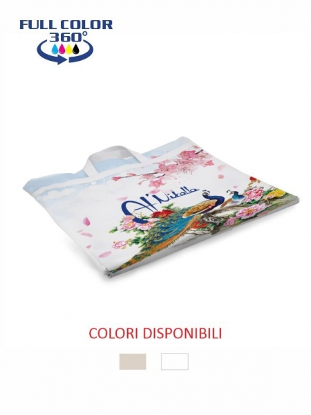 Porta abiti con logo full print in cotone cm 60 x 110