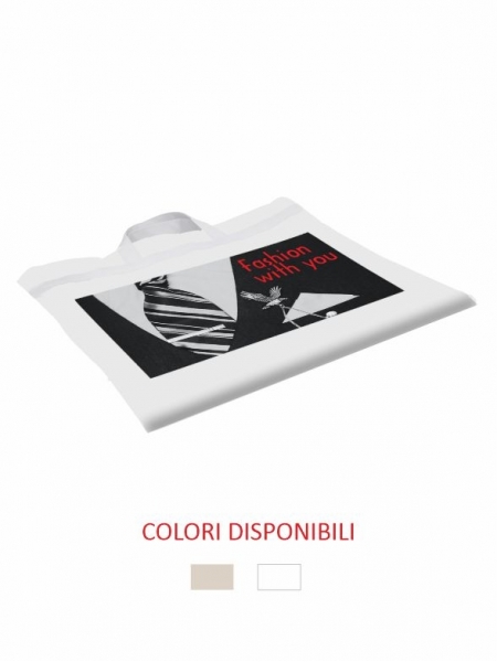 Sacca porta abiti personalizzate in cotone area predefinita cm 60 x 110