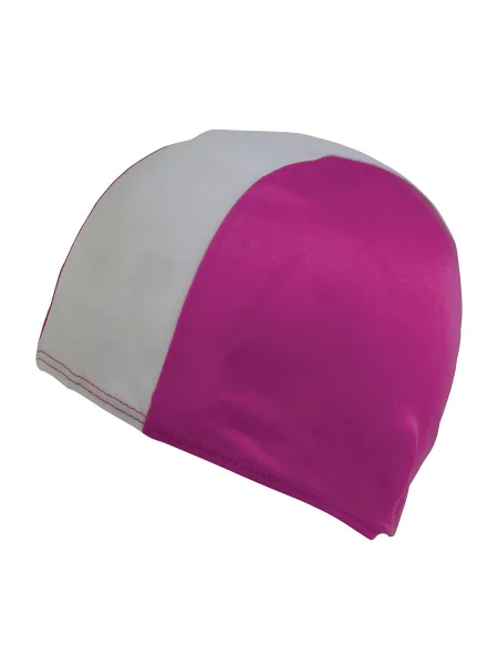 cuffia-da-piscina-junior-in-poliestere-personalizzabile-bianco-fucsia-2.webp