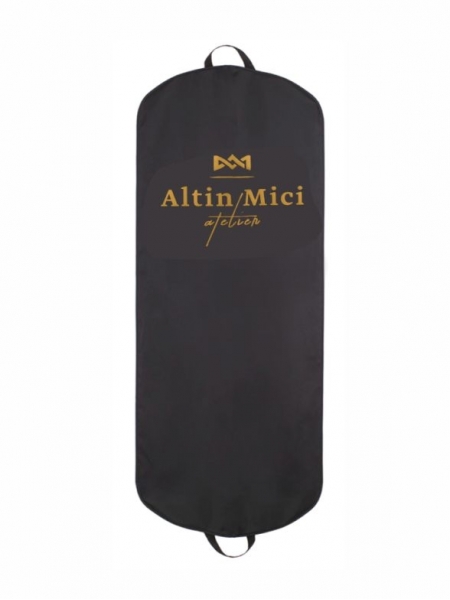 Porta abiti in tnt  nero personalizzato 1 colore area predefinita cm 60 x 140