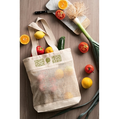 Shopper personalizzate in cotone Mumbai 39x43x8 cm