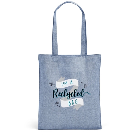 Shopper personalizzate in cotone riciclato Rynek 37,5x41,5 cm