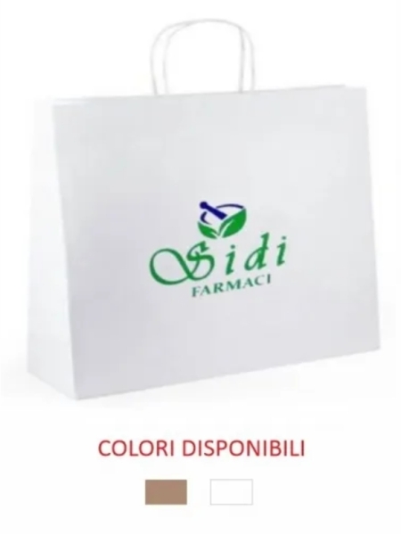 Busta in carta kraft 54x14x50 cm - Personalizzazione full color area centrale