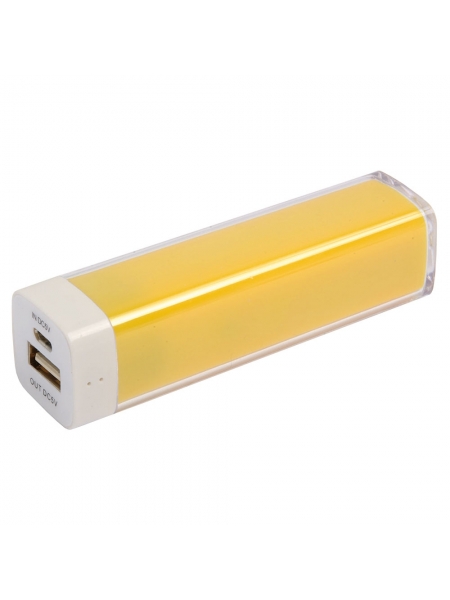 Power Bank in plastica 2200 mAh con cordino