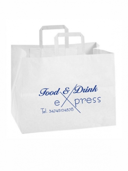 Busta in carta kraft 90 gr personalizzata 32x14x34cm