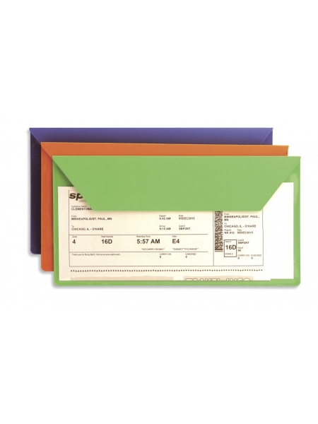 Busta portabiglietto con Pattina 25 x 13,30 cm