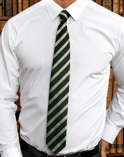 Cravatta rigata a nido d'ape personalizzabile Premier Waffle Stripe Tie
