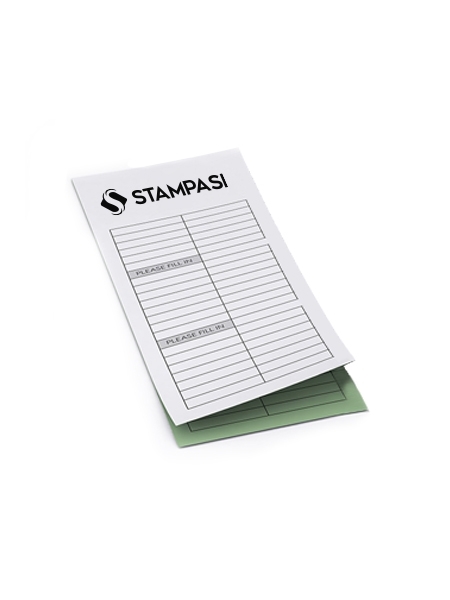 Moduli autoricalcanti 9,8x21cm - 2 copie - stampa 1 colore fronte