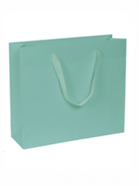 Buste di carta kraft colorate maniglia fettuccia - 32x10x27+5 cm