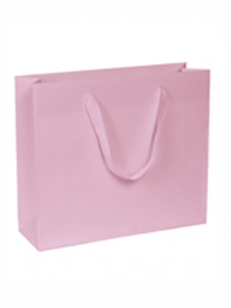Buste di carta kraft colorate maniglia fettuccia - 54x14x44+6 cm