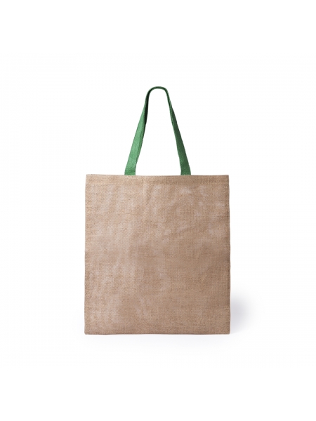 Shopper personalizzate in juta e cotone Dhar 45x27,5x45 cm