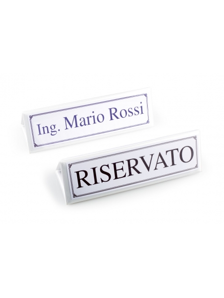 Segnaposto Maxi Classic Bianco 21,50 x 7 cm