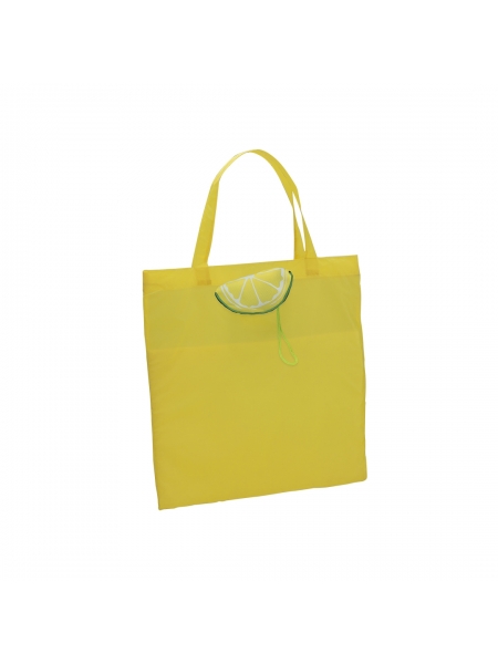 Shopper personalizzate pieghevoli in poliestere Velia 40x42 cm