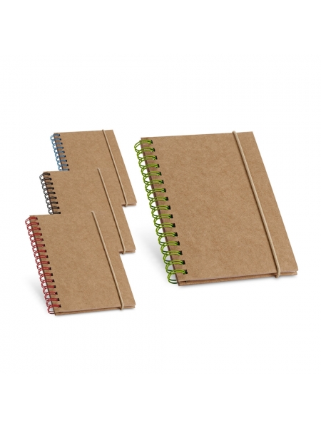 Taccuino appunti notes 9x14 da 80 pagne a righe con elastico lebez