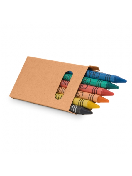 Set di 6 matite personalizzate a cera colorate Eagle