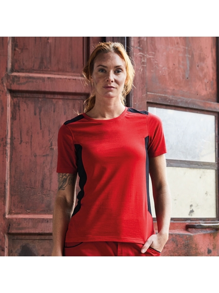 Magliette da lavoro donna personalizzata James & Nicholson Ladies' Workwear T-Shirt - Strong