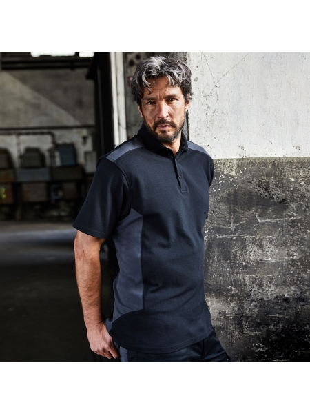 Polo da lavoro da uomo personalizzata James & Nicholson Men's Workwear Polo - Strong