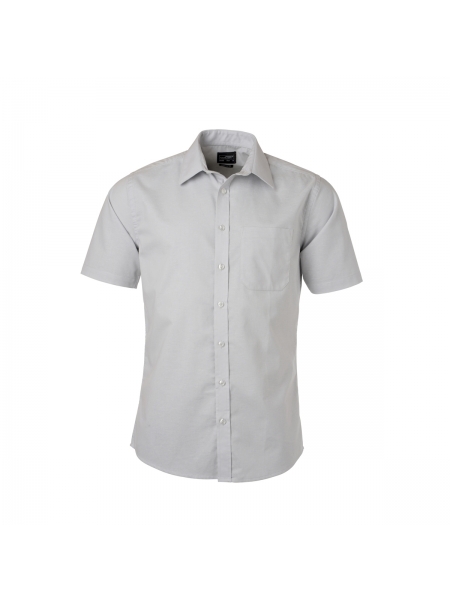 camicia-uomo-manica-corta-oxford-james-nicholson-silver.jpg
