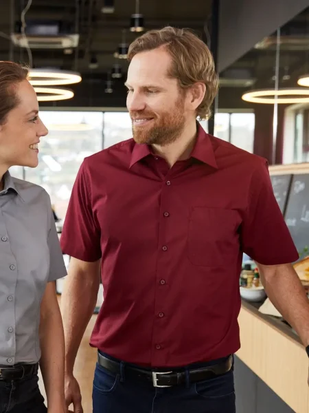 Camicia da uomo personalizzata James & Nicholson Men's Business Shirt Shortsleeve