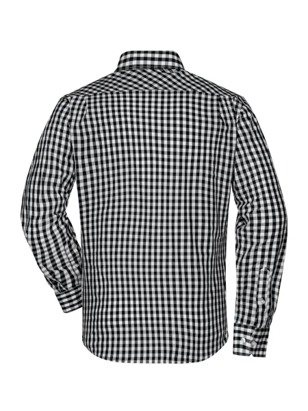 camicia-da-uomo-james-nicholson-mens-checked-shirt-black-white-49.webp