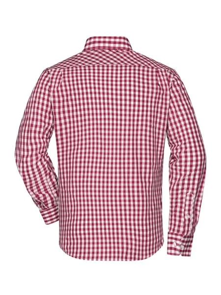 camicia-da-uomo-james-nicholson-mens-checked-shirt-bordeaux-white-53.webp