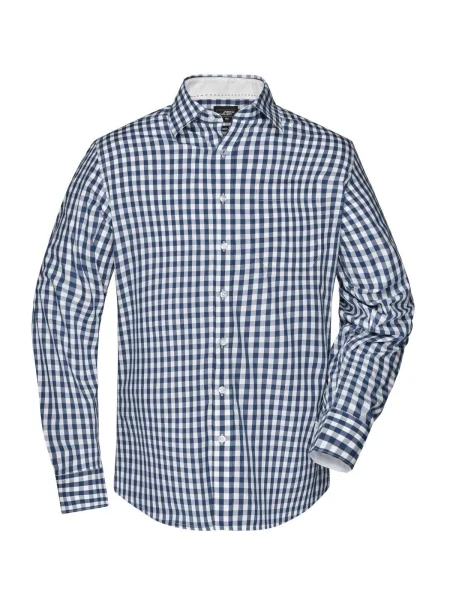 camicia-da-uomo-james-nicholson-mens-checked-shirt-navy-white-59.webp