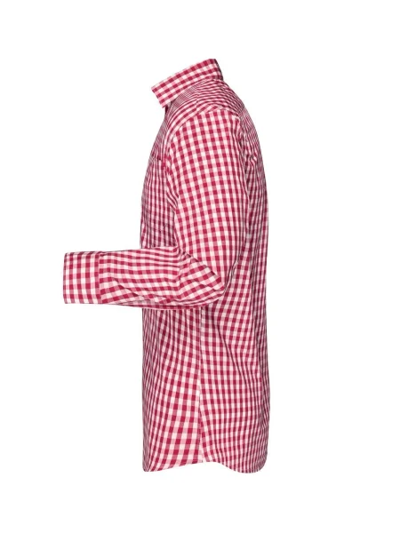 camicia-da-uomo-james-nicholson-mens-checked-shirt-red-white-64.webp