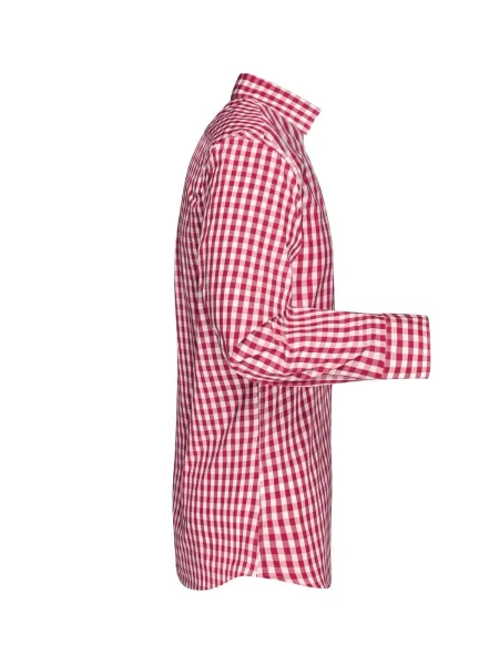 camicia-da-uomo-james-nicholson-mens-checked-shirt-red-white-66.webp